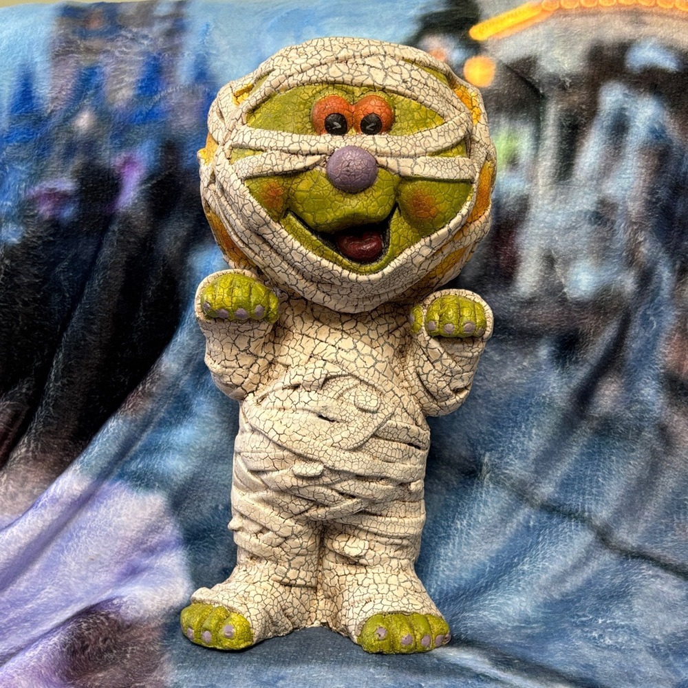 Vintage Mummy Statue Candy Holder